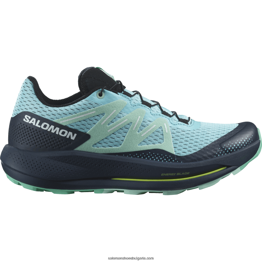 Salomon2V4DZ1513 дамски маратонки за пътека - pulsar trail синьо сияние/карбон/юка