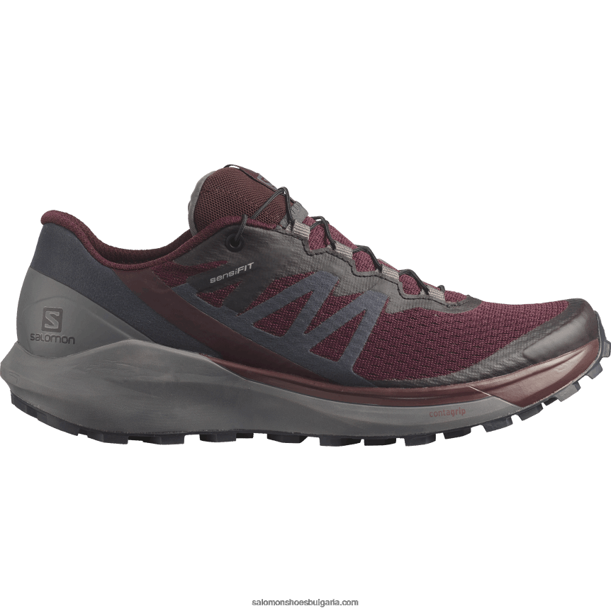 Salomon2V4DZ1538 дамски маратонки за пътека - sense ride 4 дегустация на вино/тиха сянка/абанос