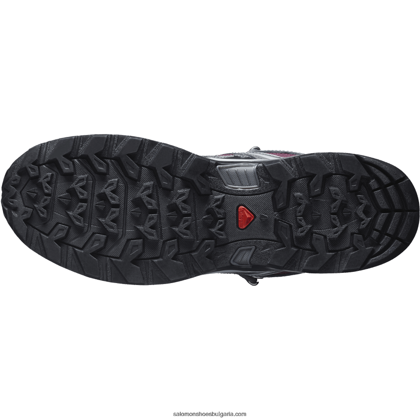 Salomon2V4DZ1278 дамски туристически обувки - x ultra pioneer mid clima водоустойчиви дегустация на вино/магнит/гранитно зелено