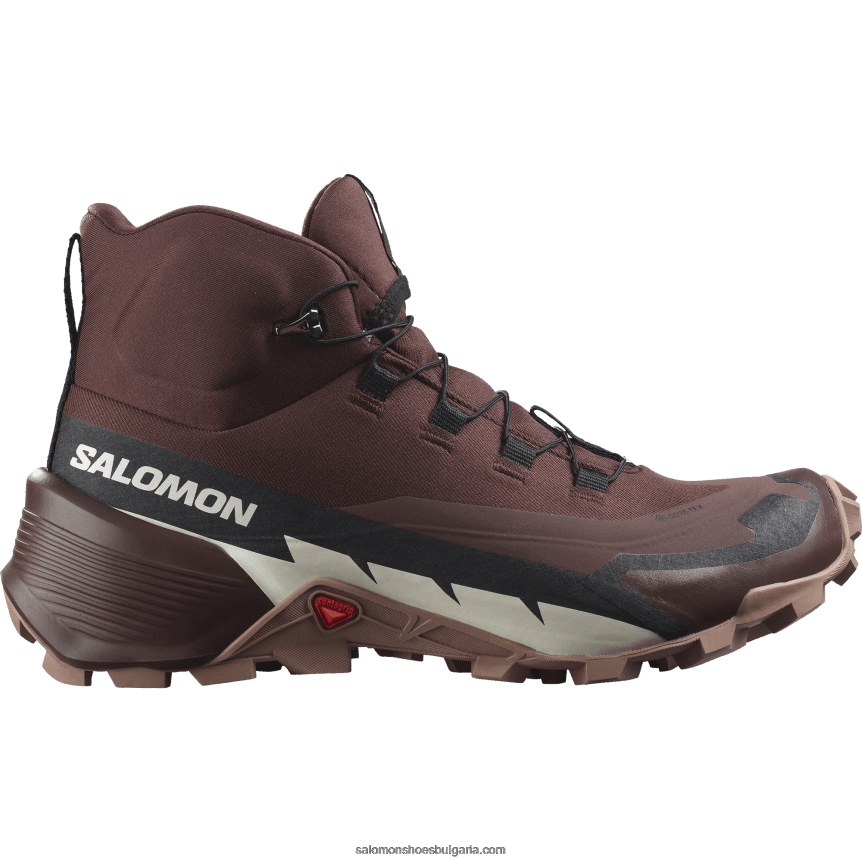 Salomon2V4DZ738 дамски туристически обувки - cross hike 2 mid gore-tex горчив шоколад/мока мус/ванилов лед