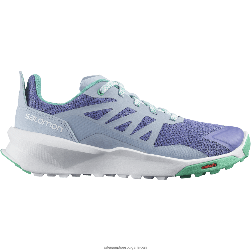 Salomon2V4DZ1348 junior - детски обувки - патрул кадифе сутрин/дзен синьо/лист мента