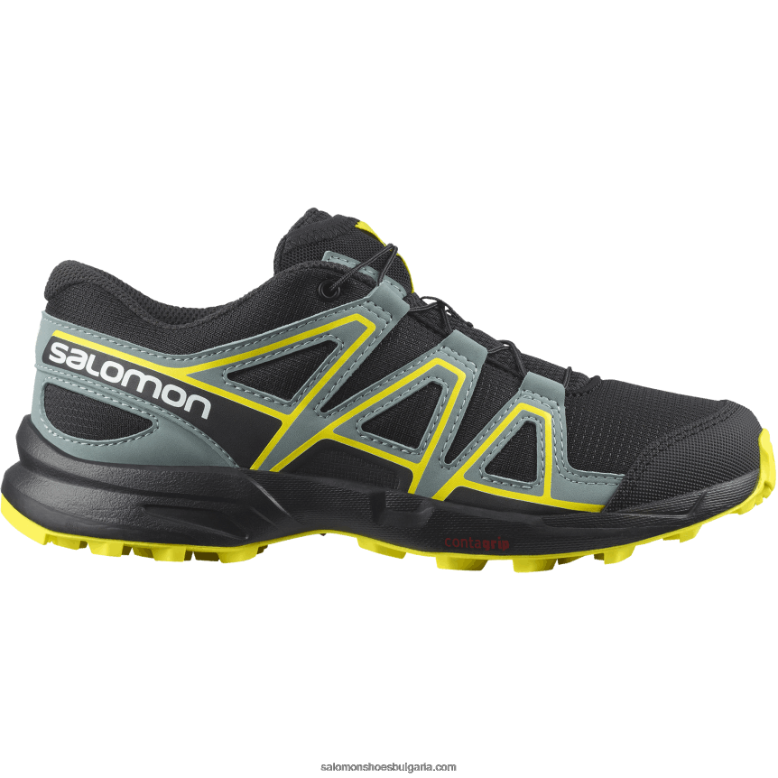 Salomon2V4DZ1351 junior - детски обувки - speedcross черна/вечерна иглика