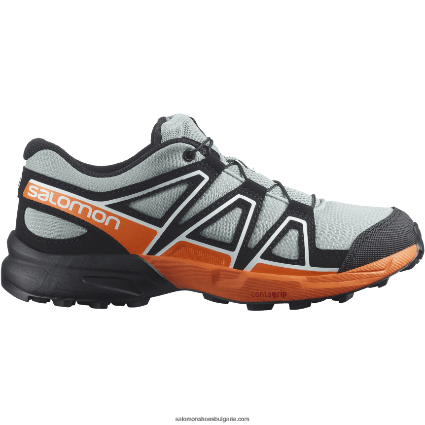 Salomon2V4DZ1352 junior - детски обувки - speedcross ковано желязо/черно/ярко оранжево