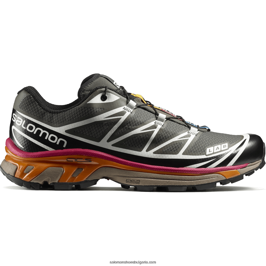 Salomon2V4DZ66 мъжки спортни обувки - xt-6 recut белуга/черно/червено оранжево