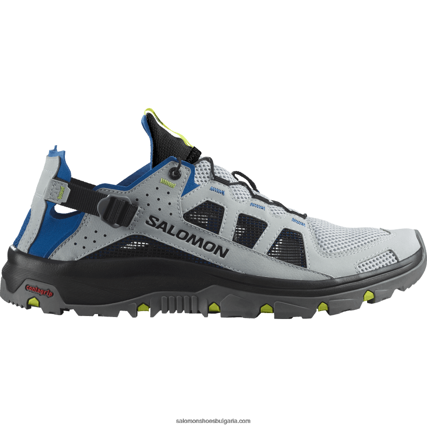 Salomon2V4DZ1 мъжки обувки за вода - techamphibian 5 перлено синьо/лапис синьо/безопасно жълто